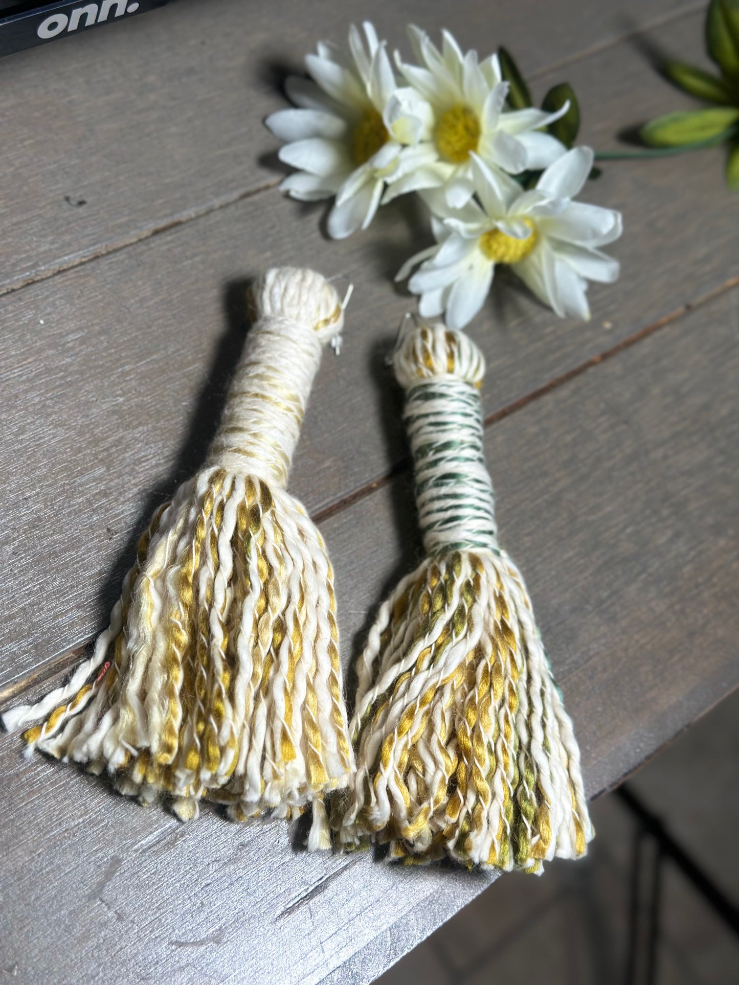 Custom Yarn Tassel Earrings