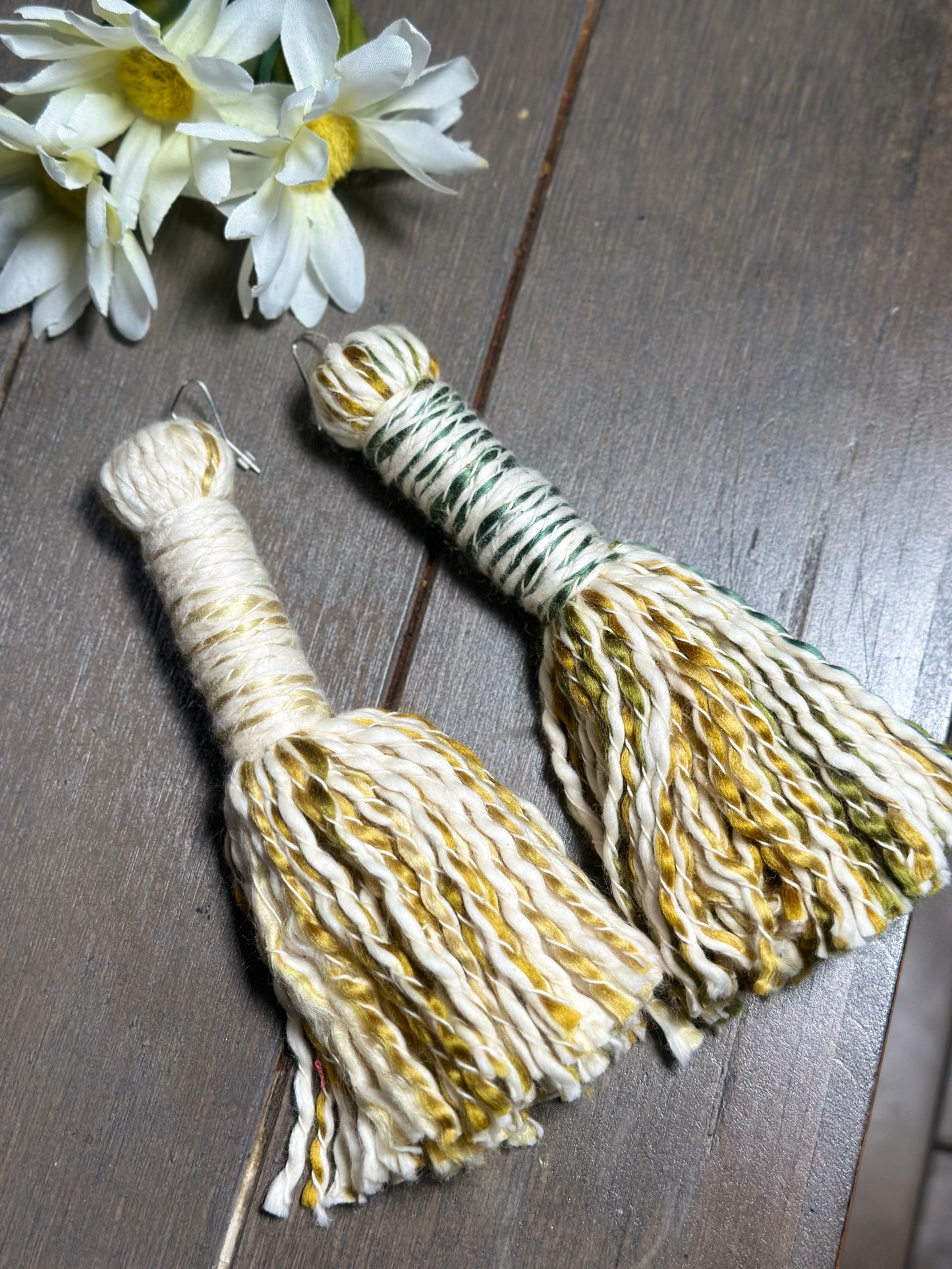 Custom Yarn Tassel Earrings