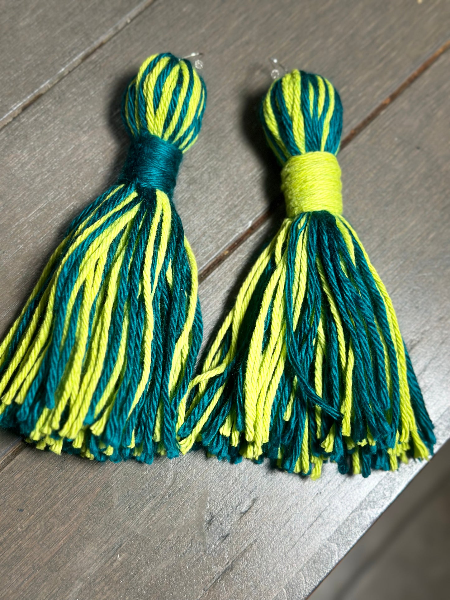 Custom Yarn Tassel Earrings