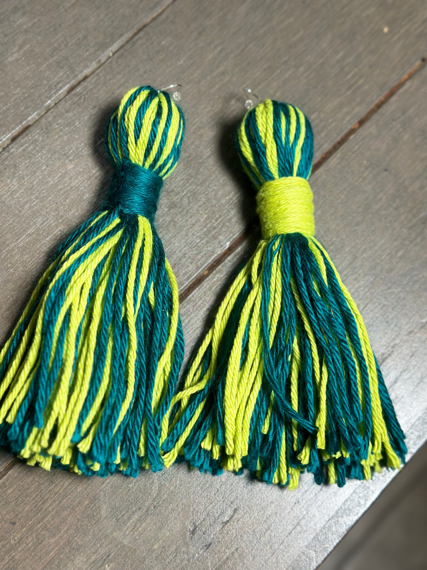 Custom Yarn Tassel Earrings