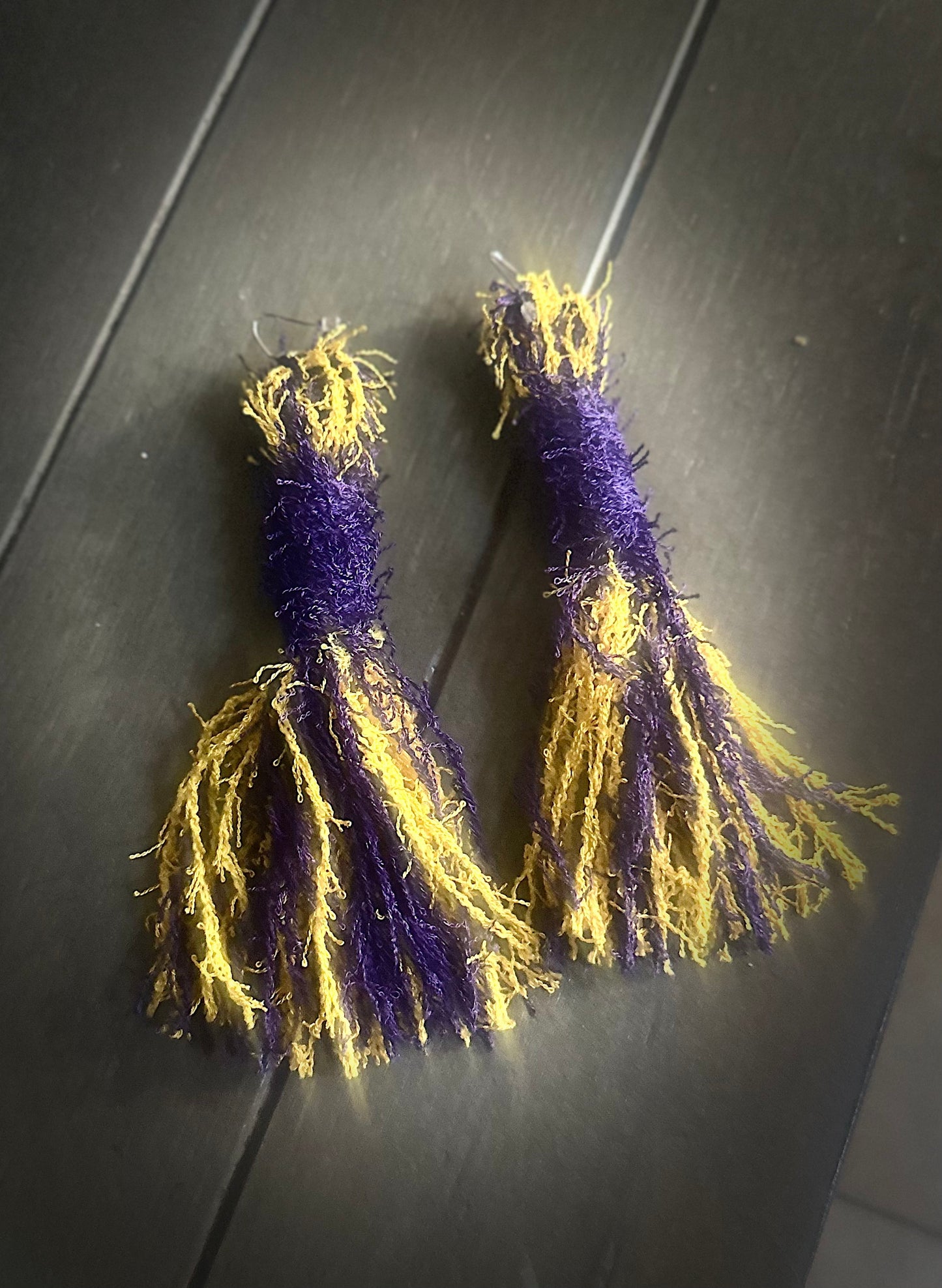 Multi Colored Tassel Earrings